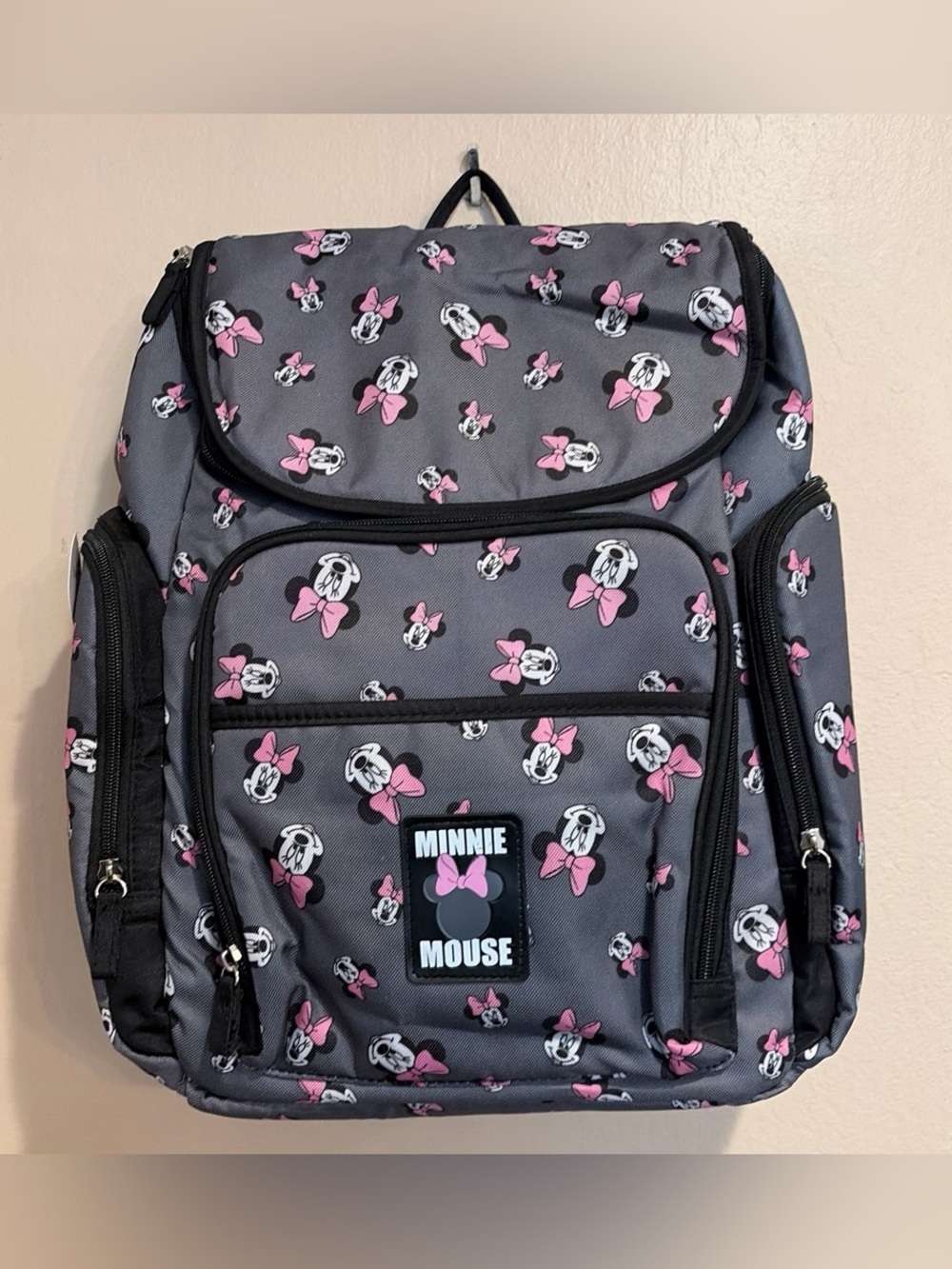 Minnie Mouse Baby Backpack, NWT, Multiple Pockets, Baby Shower Gift